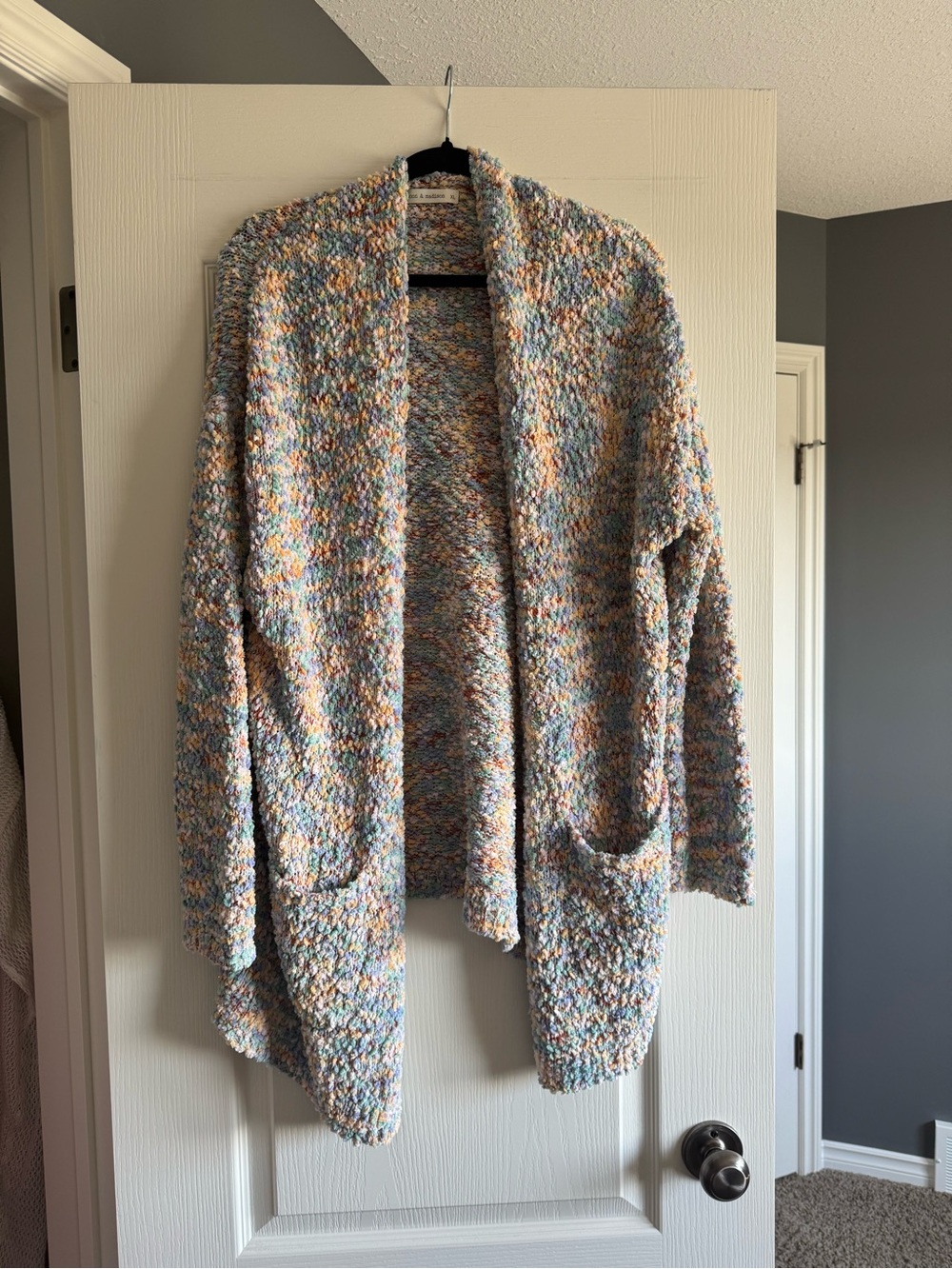 Multicolor Bouclé Cardigan